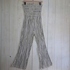 Coastal Boho Beachcore Strapless Smocked Jumpsuit Women's XS American Eagle